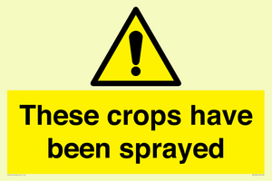 These crops have been sprayed